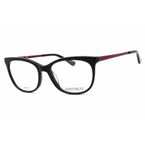 Adensco Women's Eyeglasses - Black Acetate/Metal Full Rim Cat Eye | AD 223 0807 00