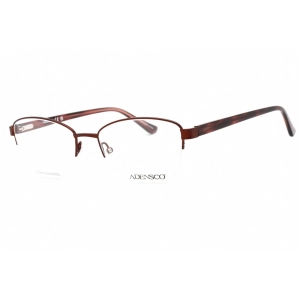 Adensco Women's Eyeglasses - Burgundy Metal Half Rim Cat Eye Frame | AD 235 0LHF 00