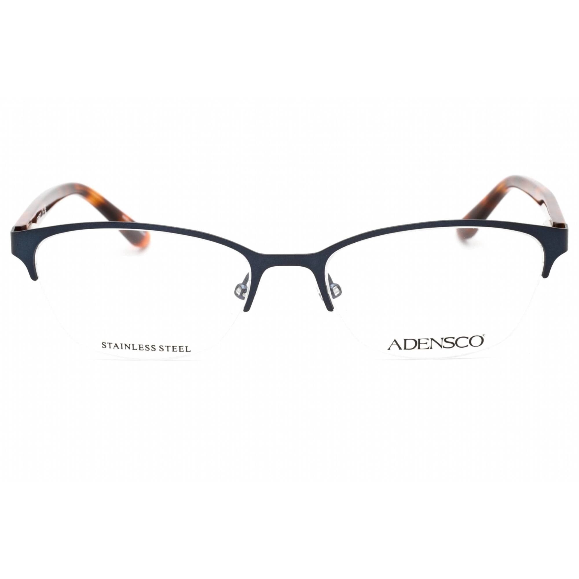 Adensco Women's Eyeglasses - Matte Blue Metal Rectangular Shape Frame | AD 238 0FLL 00