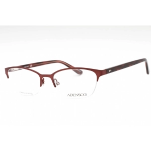 Adensco Women's Eyeglasses - Matte Plum Metal Oval Half Rim Frame | AD 238 0U7I 00