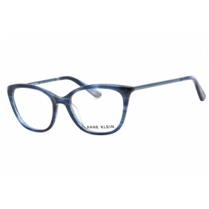 Anne Klein Women's Eyeglasses - Blue Horn Cat Eye Full Rim Frame, 53 mm | AK5084 400