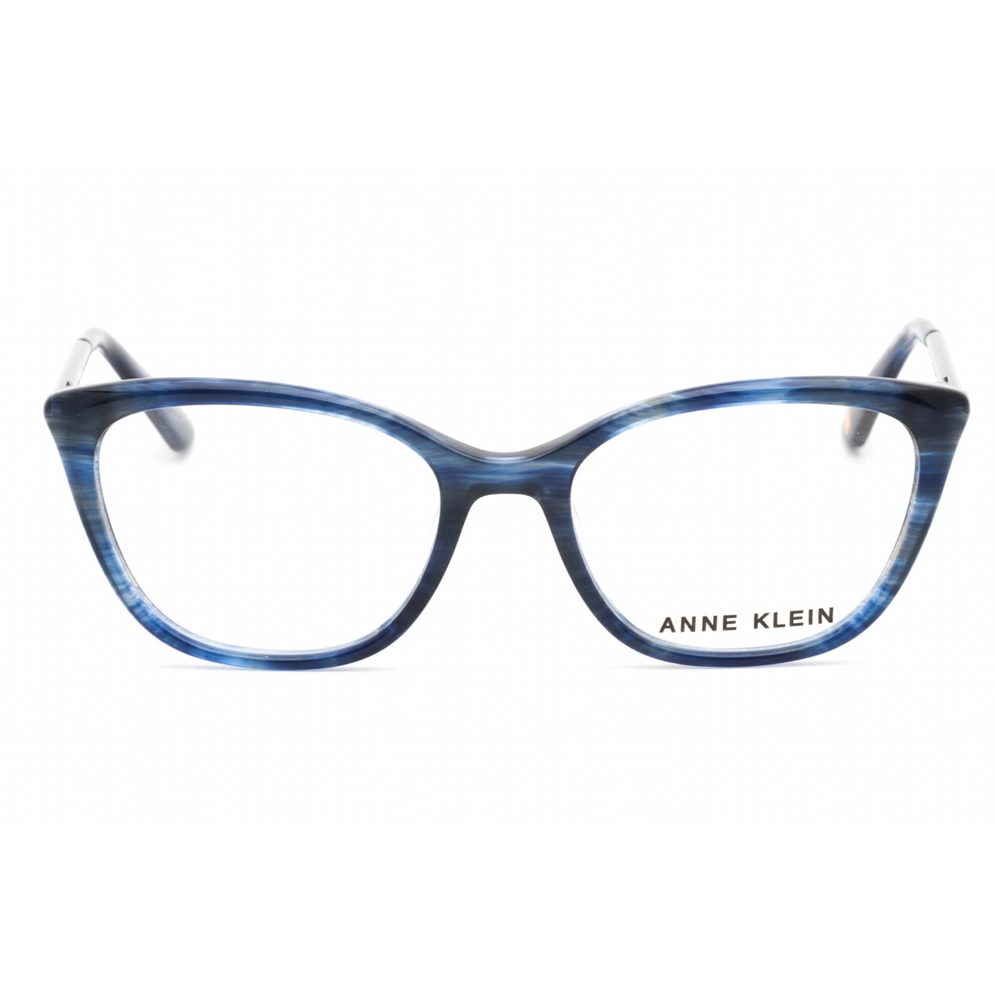Anne Klein Women's Eyeglasses - Blue Horn Cat Eye Full Rim Frame, 53 mm | AK5084 400
