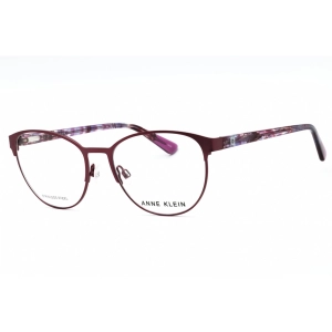 Anne Klein Women's Eyeglasses - Plum Metal Full Rim Oval Shape Frame | AK5097 500