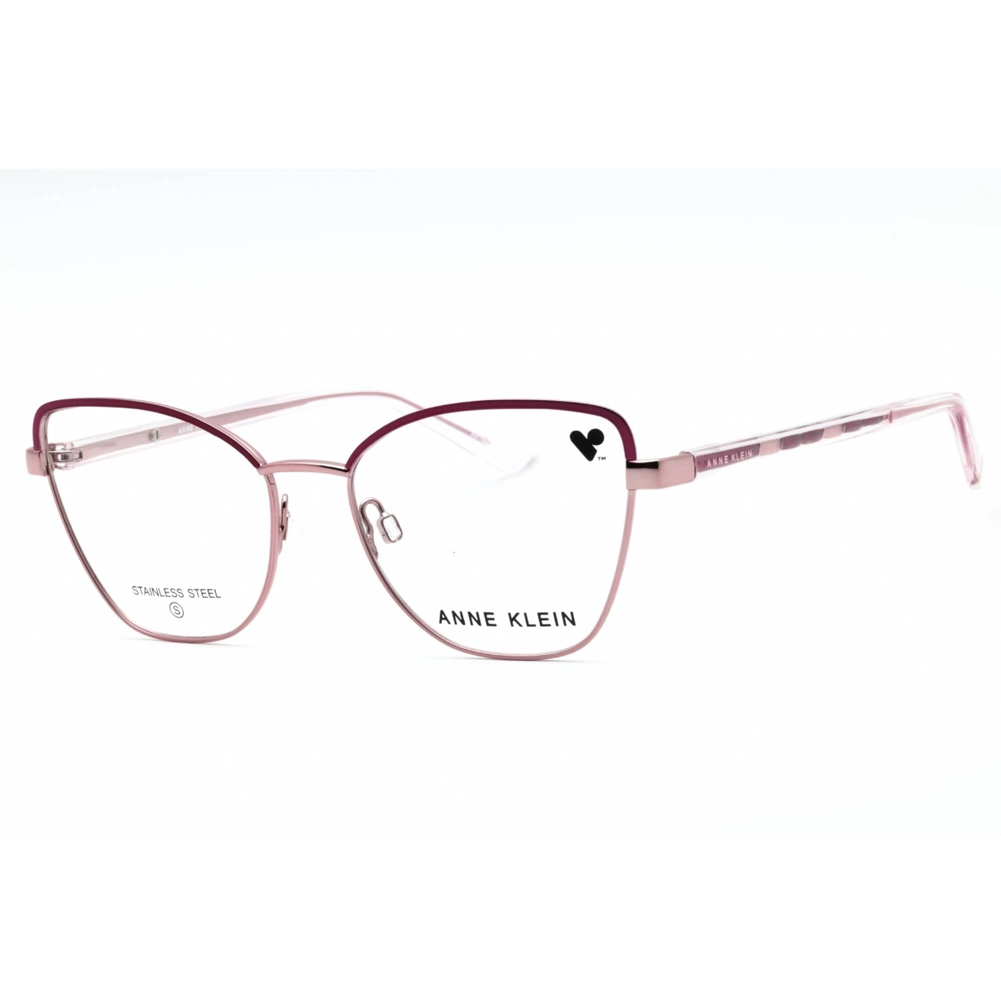 Anne Klein Women's Eyeglasses - Rose Gold Metal Full Rim Cat Eye Frame | AK5112 771
