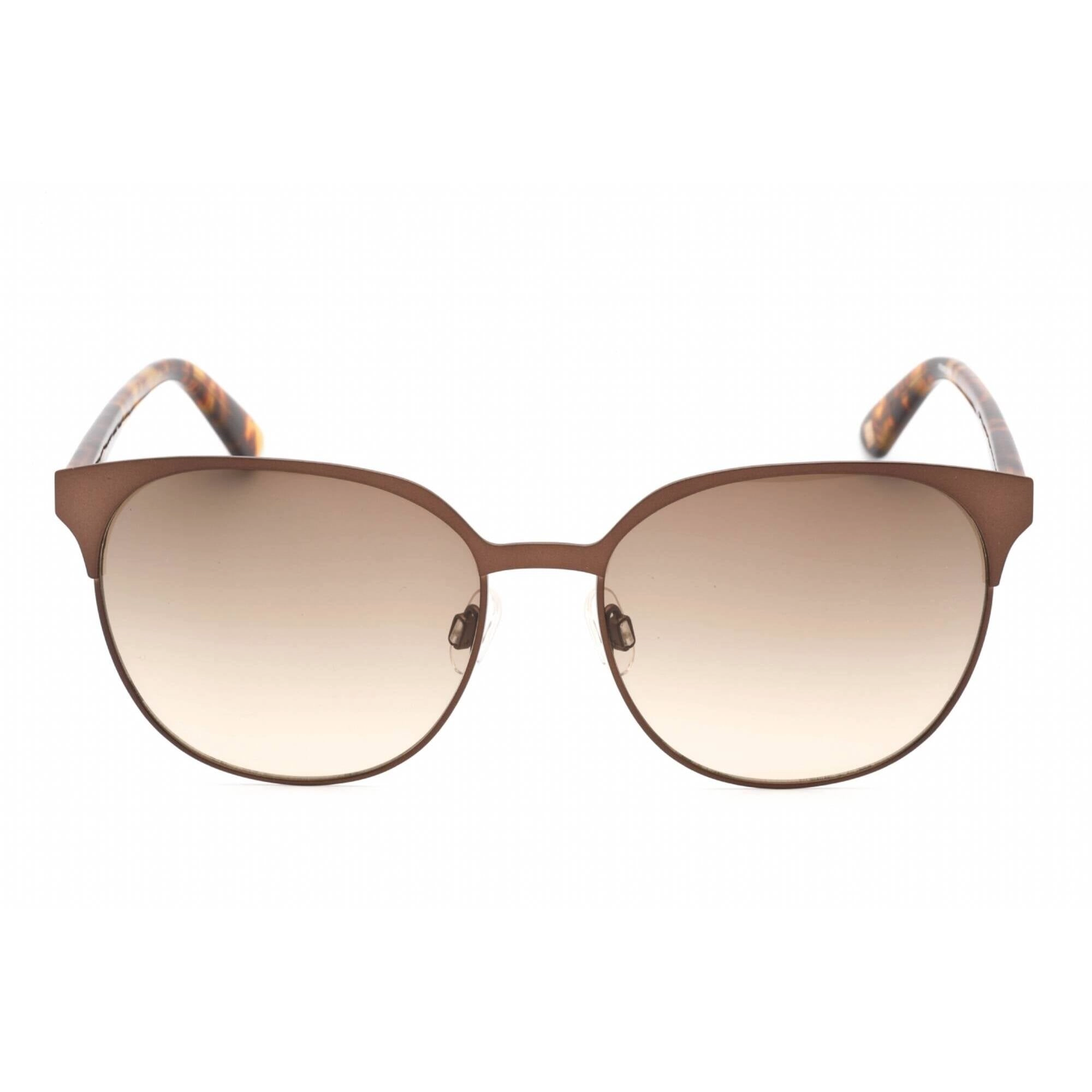 Anne Klein Women's Sunglasses - Mocha Round Full Rim Metal Frame | AK7068 200