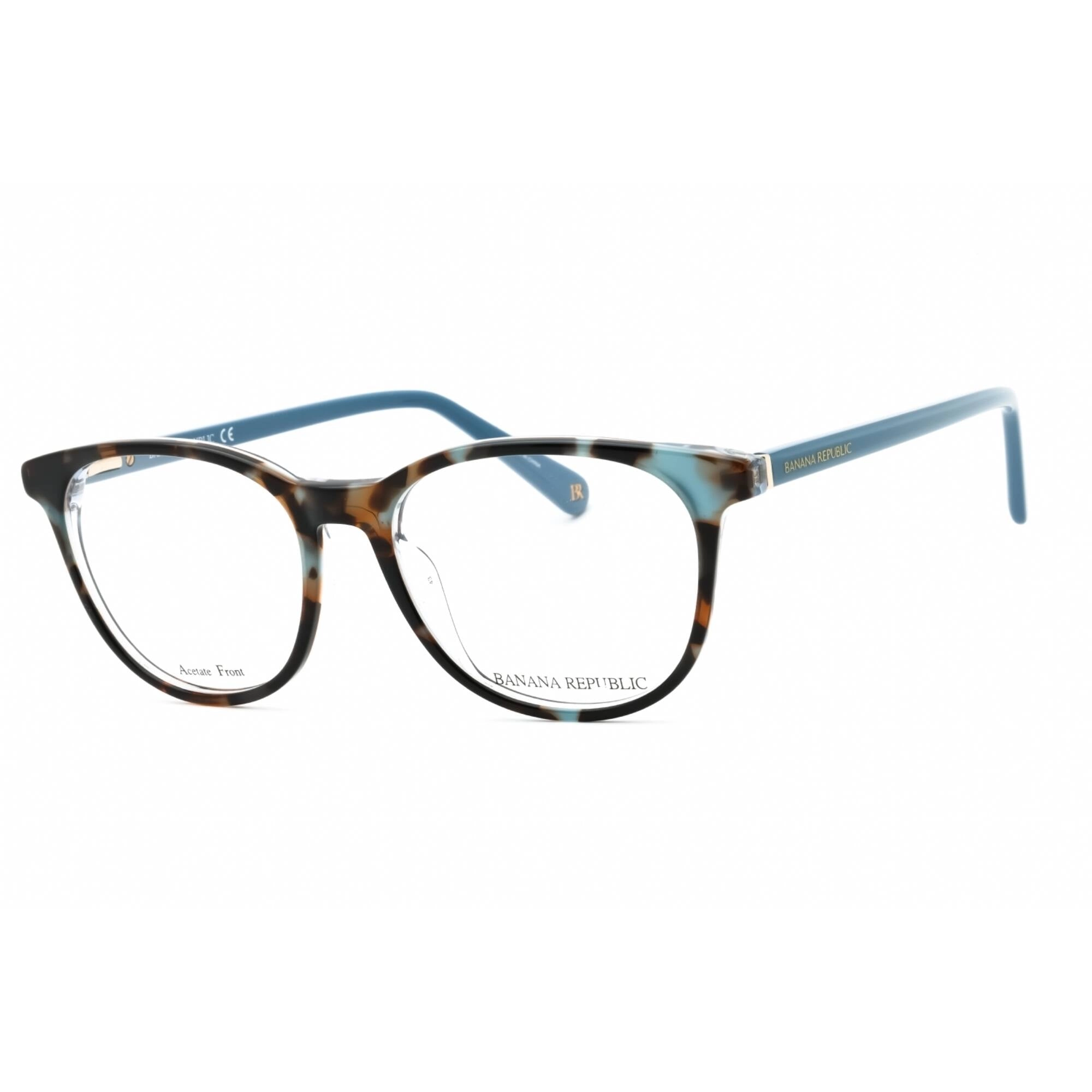 Banana Republic Women's Eyeglasses - Brown Blue Havana Square Frame | BR 222 0X8Q 00
