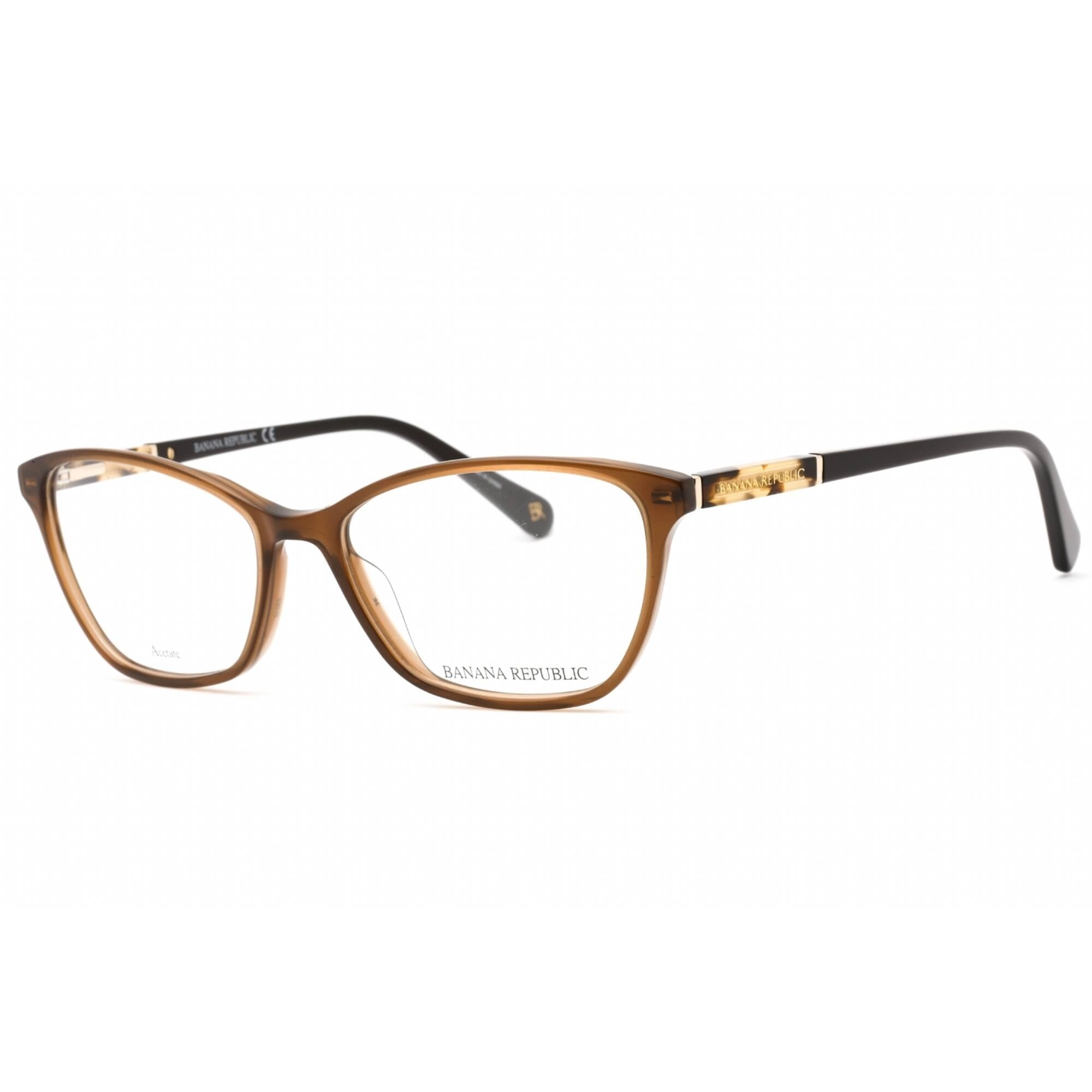 Banana Republic Women's Eyeglasses - Brown Cat Eye Plastic Frame | BREE 009Q 00