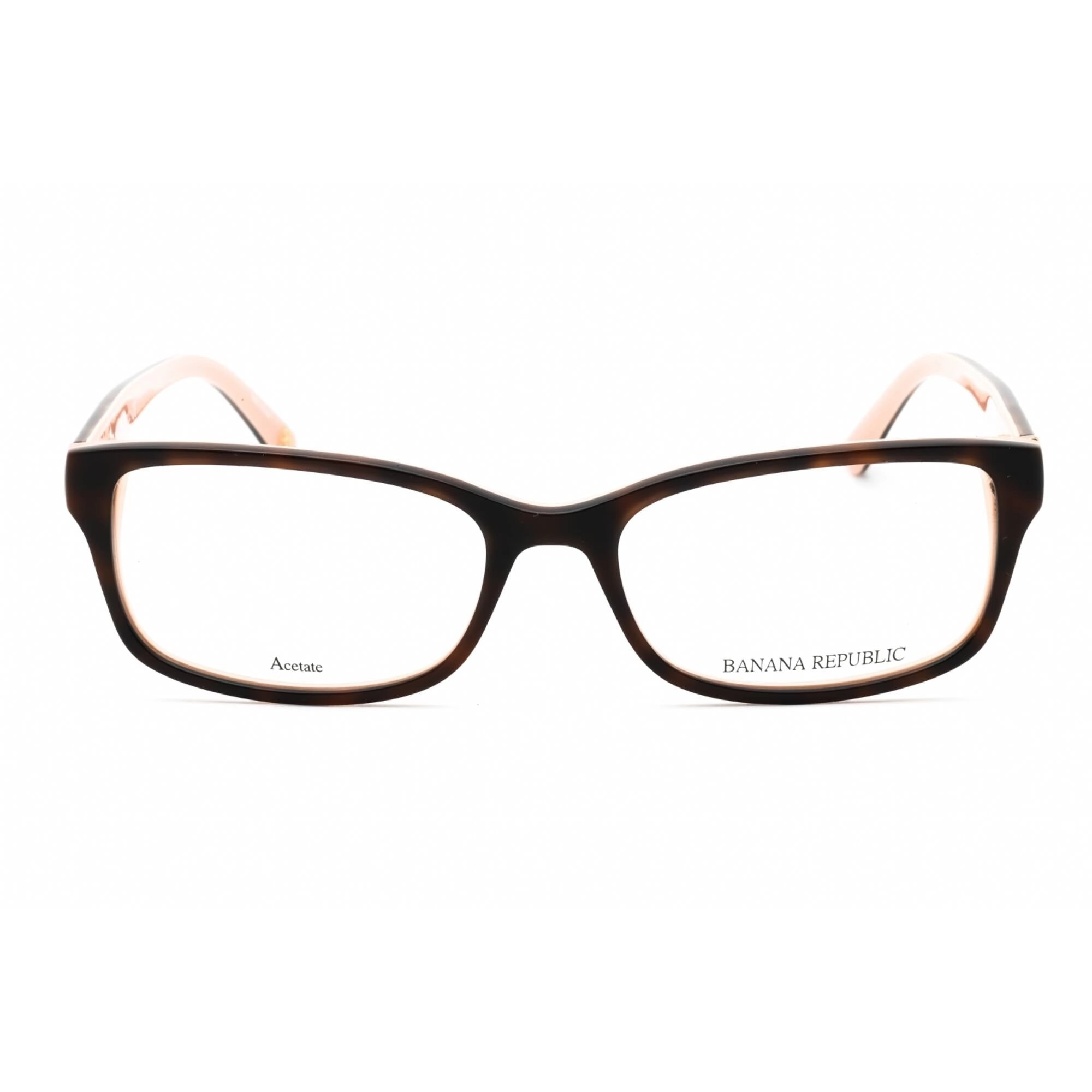 Banana Republic Women's Eyeglasses - Havana Peach Rectangular Frame | CALI/N 0HMV 00