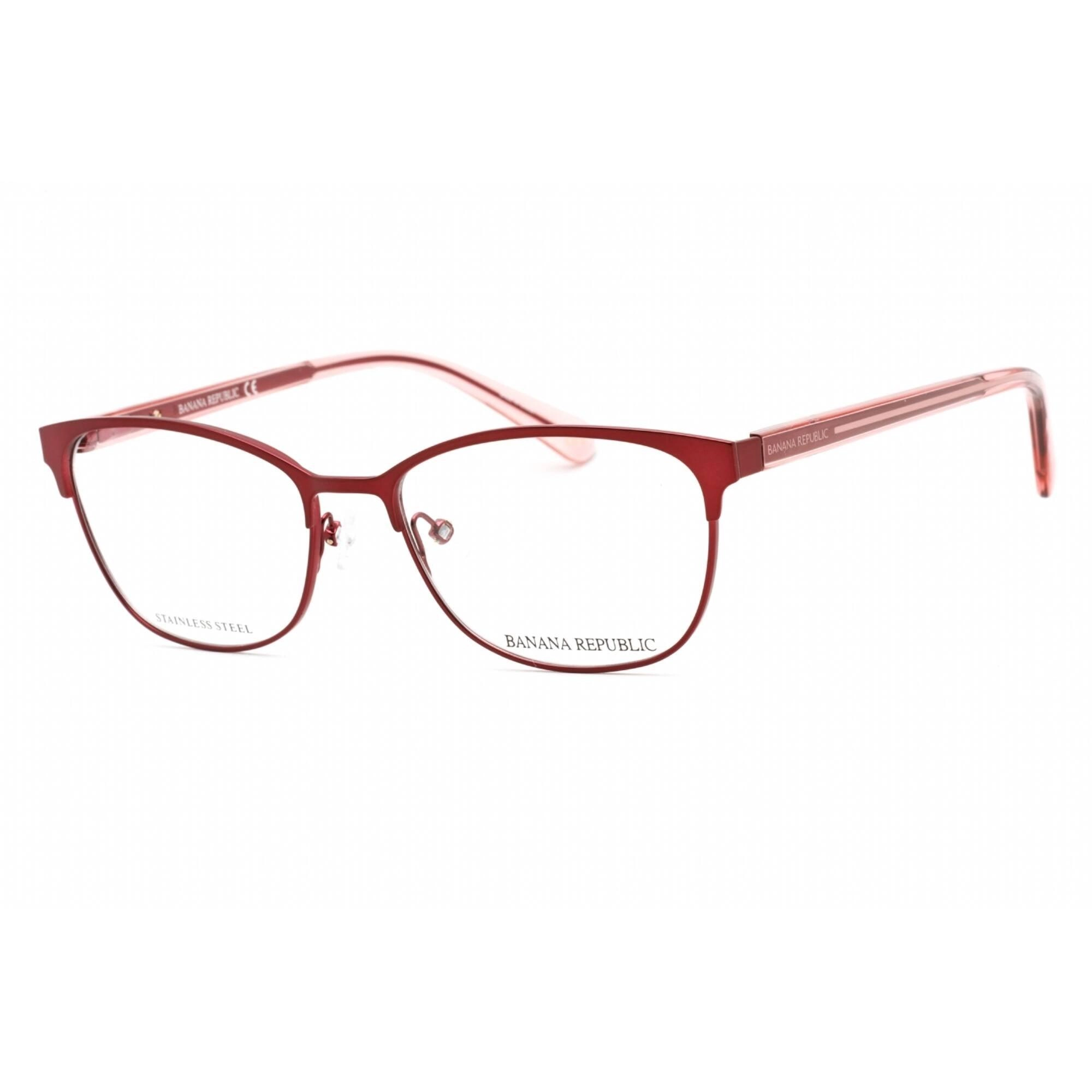 Banana Republic Women's Eyeglasses - Matte Burgundy Square Frame | BR 205 07BL 00