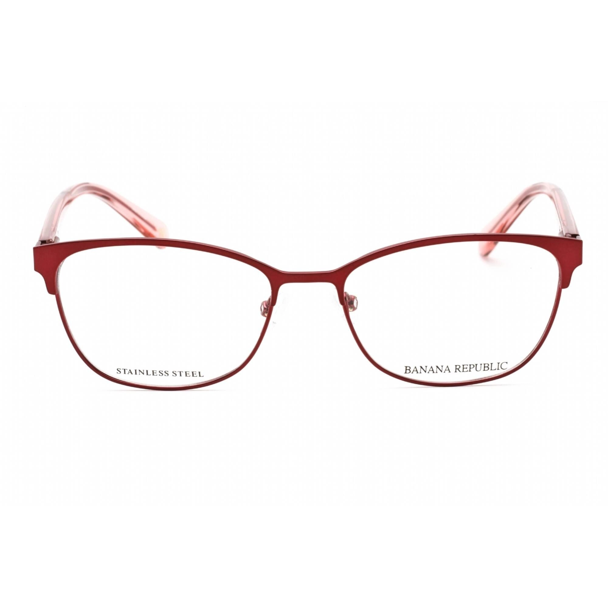 Banana Republic Women's Eyeglasses - Matte Burgundy Square Frame | BR 205 07BL 00