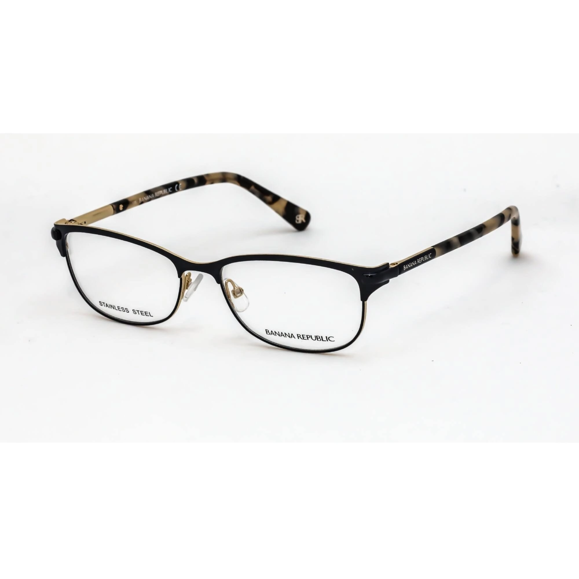 Banana Republic Women's Eyeglasses - Navy Metal Rectangular Frame | Serafina 0DL9 00