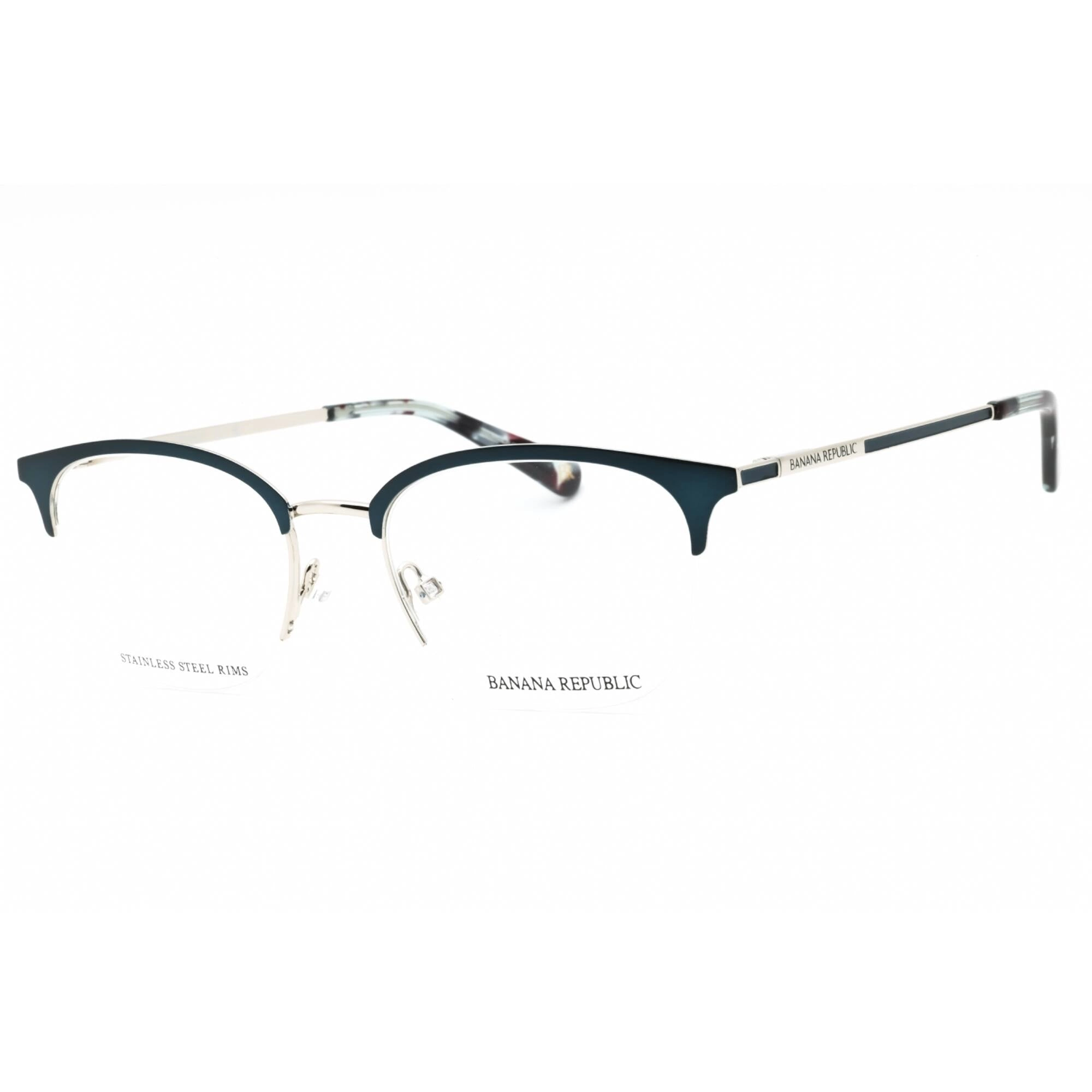 Banana Republic Women's Eyeglasses - Teal Gold Metal Cat Eye Frame | BR 229 05F6 00