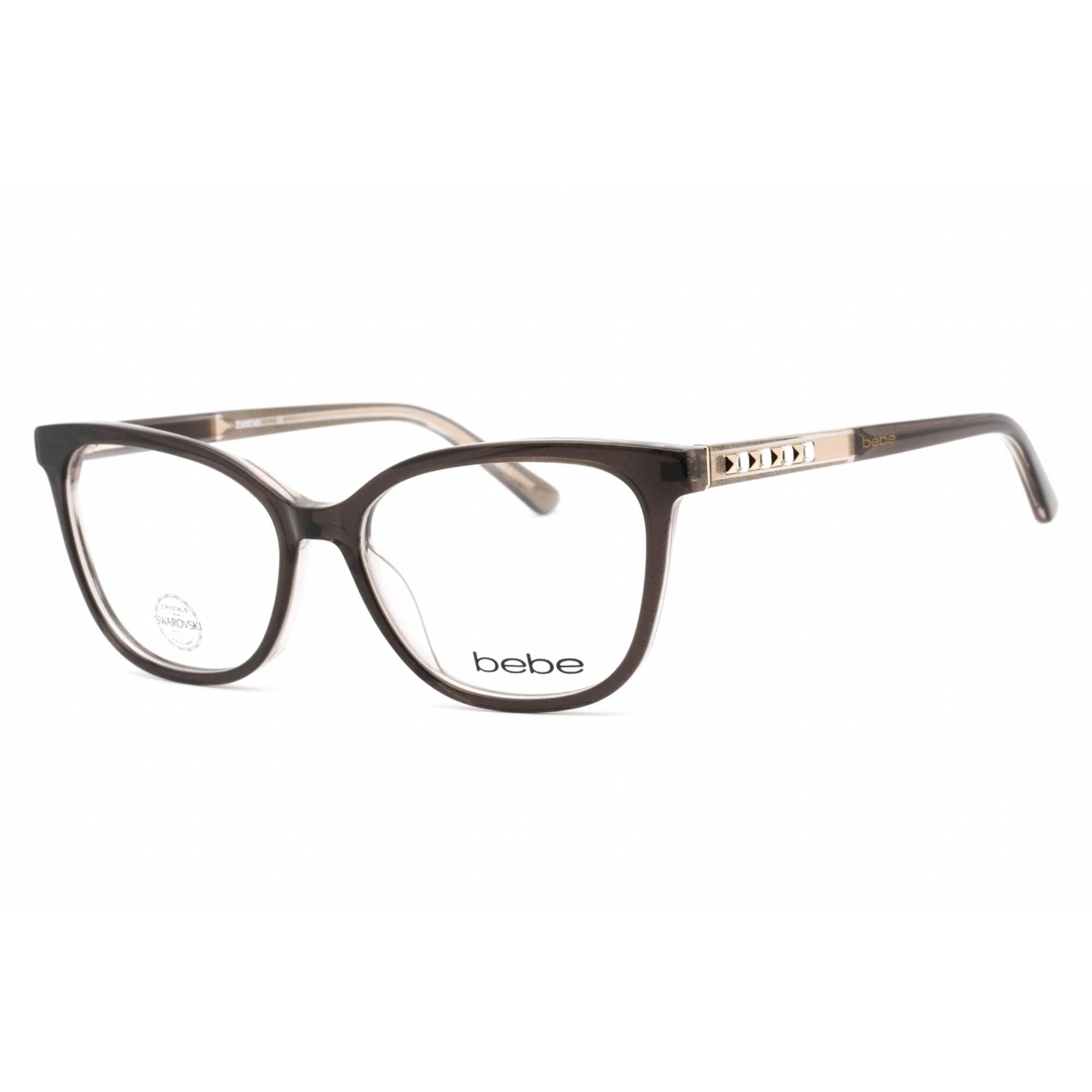 Bebe Women's Eyeglasses - Jet Rectangular Shape Plastic Frame Clear Lens | BB5169 001