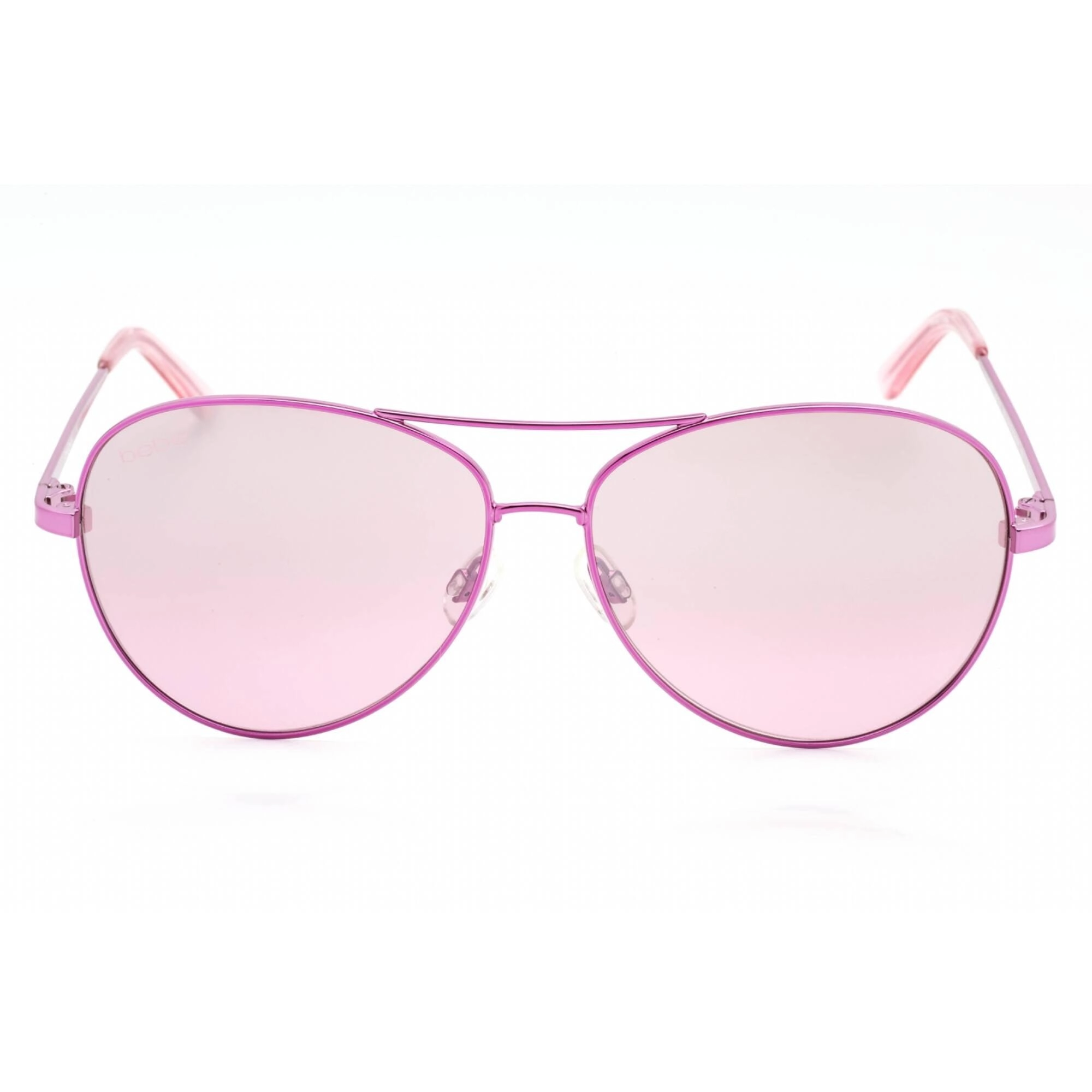 Bebe Women's Sunglasses - Shocking Pink Metal Full Rim Avaitor Frame | BB7112 651