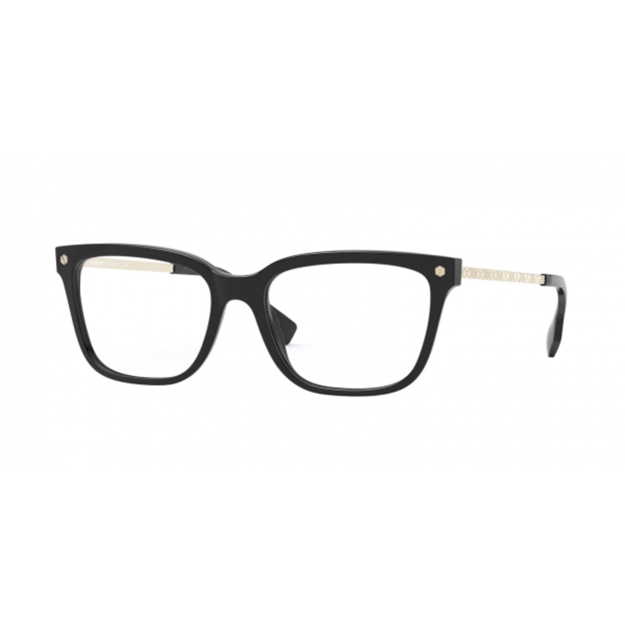 Burberry Women's Eyeglasses - Full Rim Black Acetate/Metal Square Frame | 0BE2319 3001