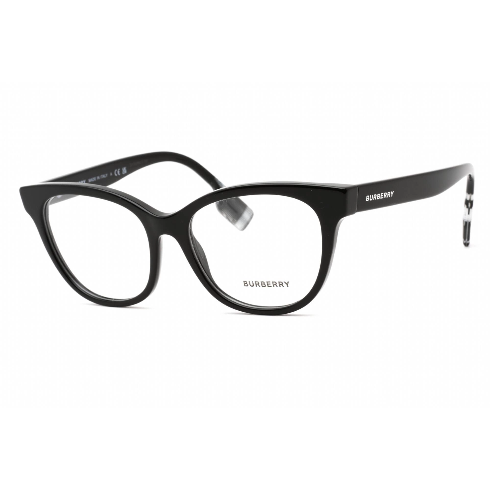 Burberry Women's Eyeglasses - Full Rim Cat Eye Black Plastic Frame | 0BE2375 3001