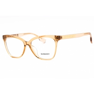 Burberry Women's Eyeglasses - Transparent Brown Plastic Cat Eye Frame | 0BE2364F 3779