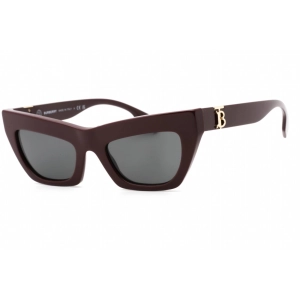 Burberry Women's Sunglasses - Dark Grey Lens Bordeaux Cat Eye Frame | 0BE4405 397987