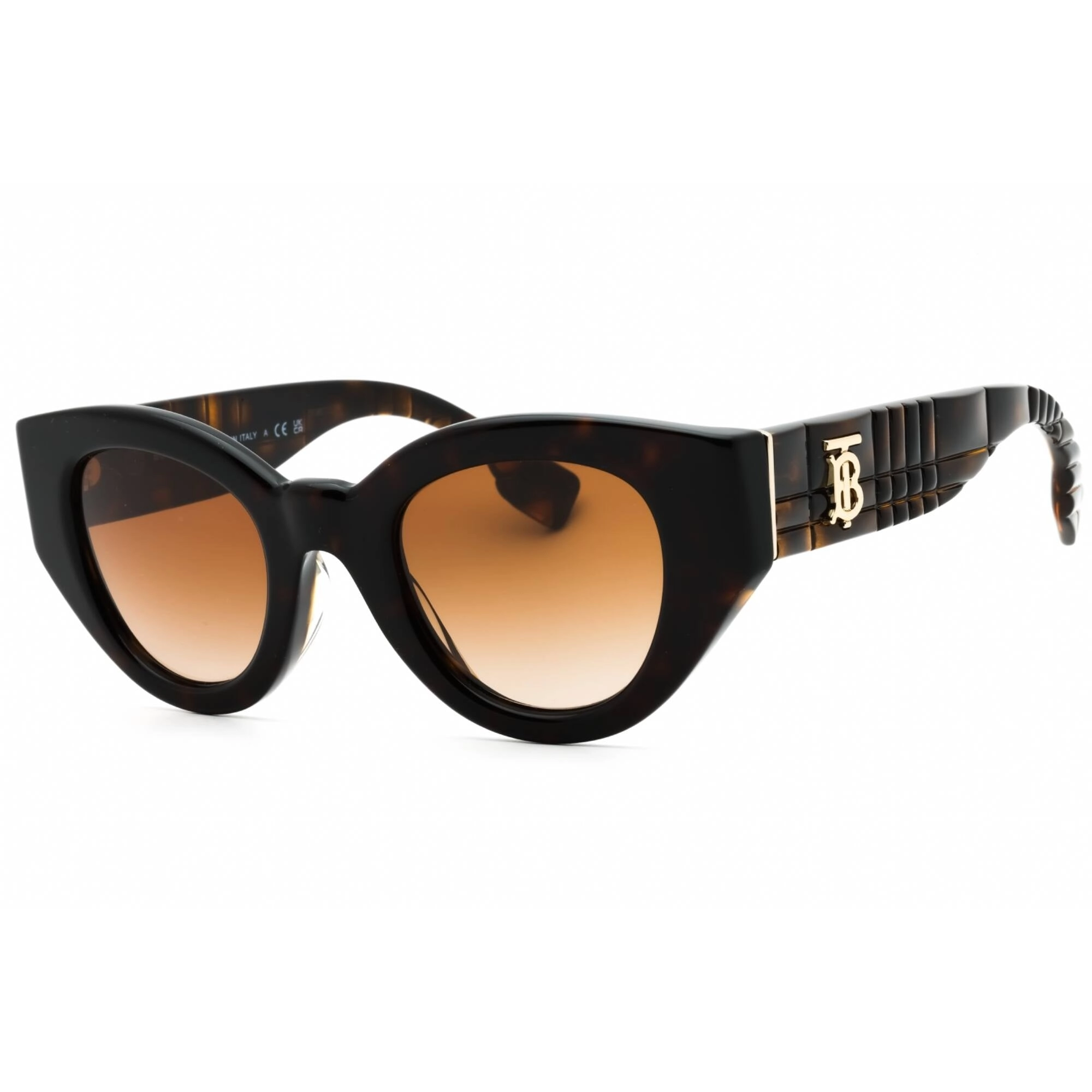 Burberry Women's Sunglasses - Dark Tortoise Full Rim Plastic Cat Eye | 0BE4390F 300213