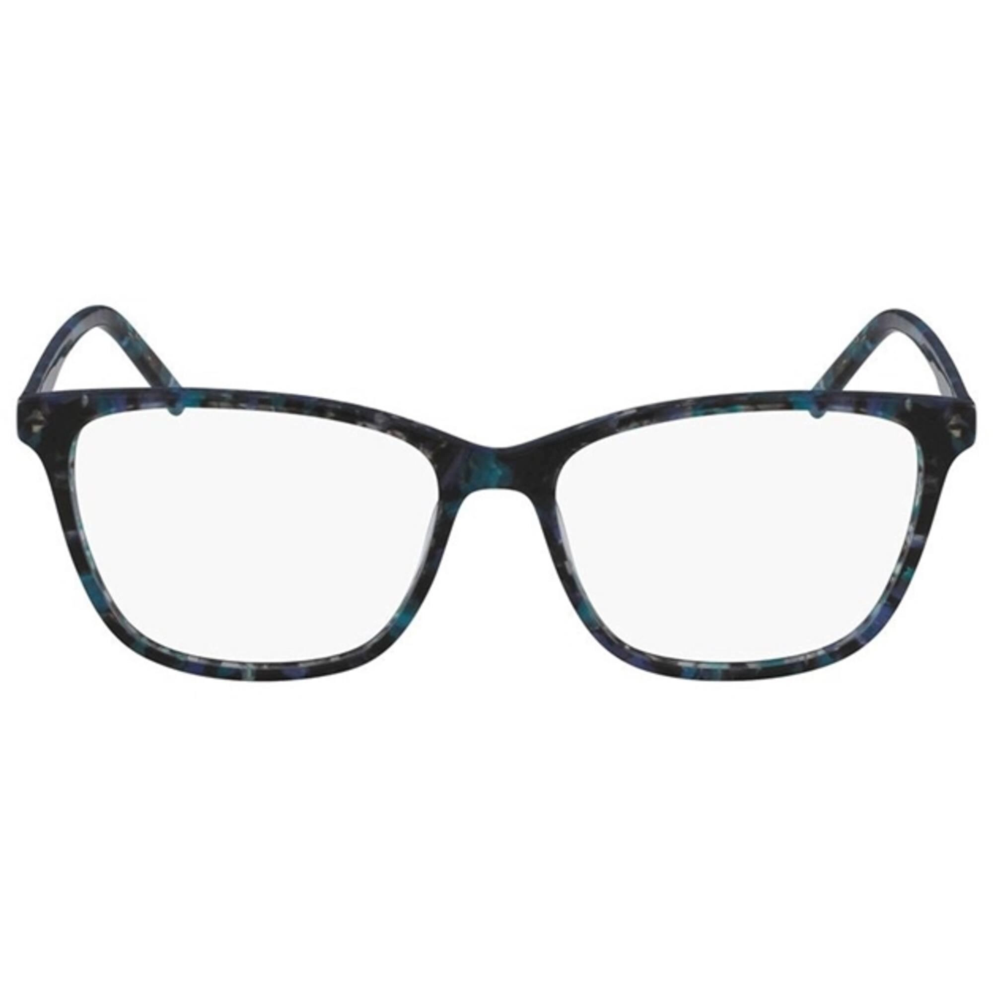 Calvin Klein Women's Eyeglasses - Blue Marble Plastic Square | CALVIN KLEIN 6010 432