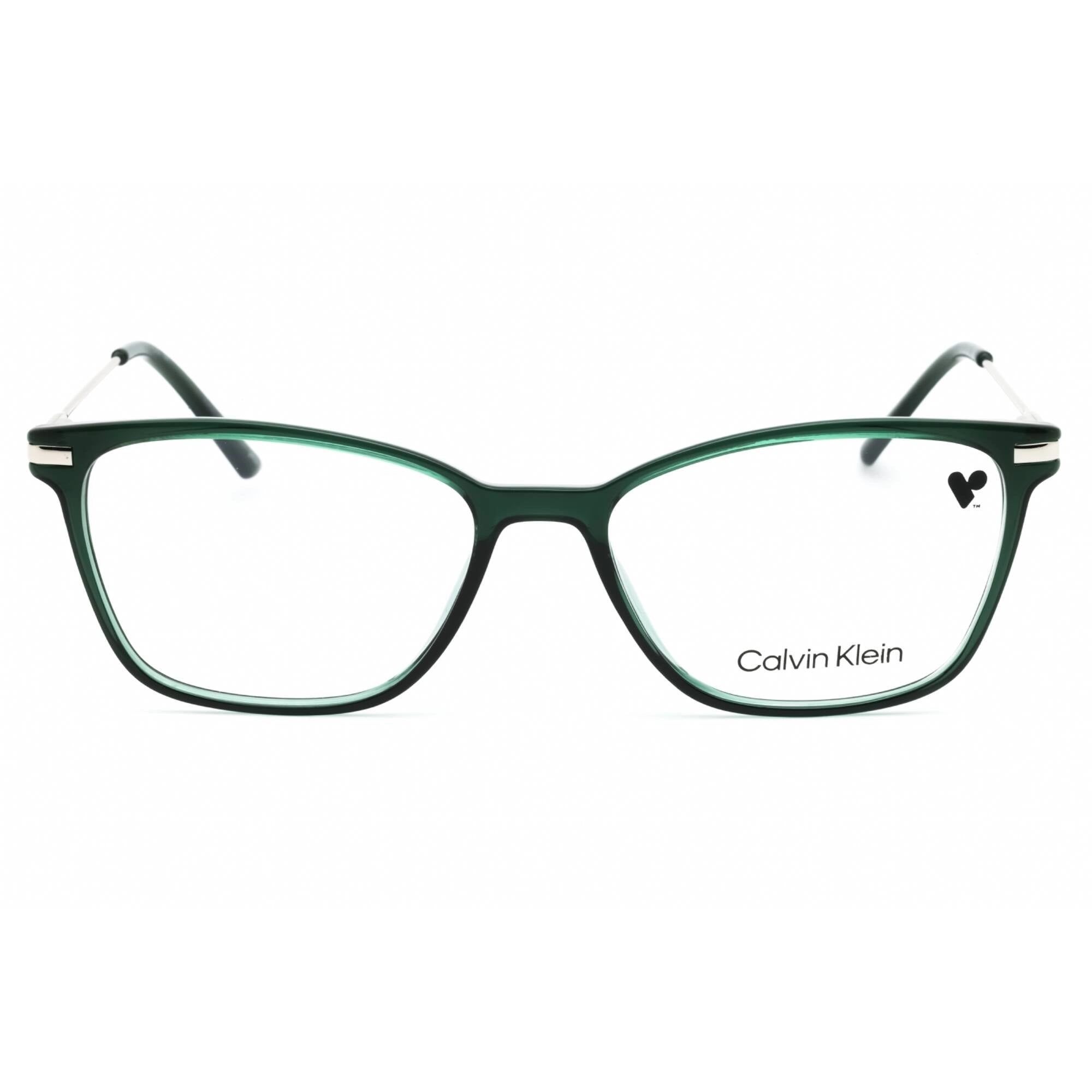 Calvin Klein Women's Eyeglasses - Crystal Emerald Cat Eye Full Rim Frame | CK20705 360