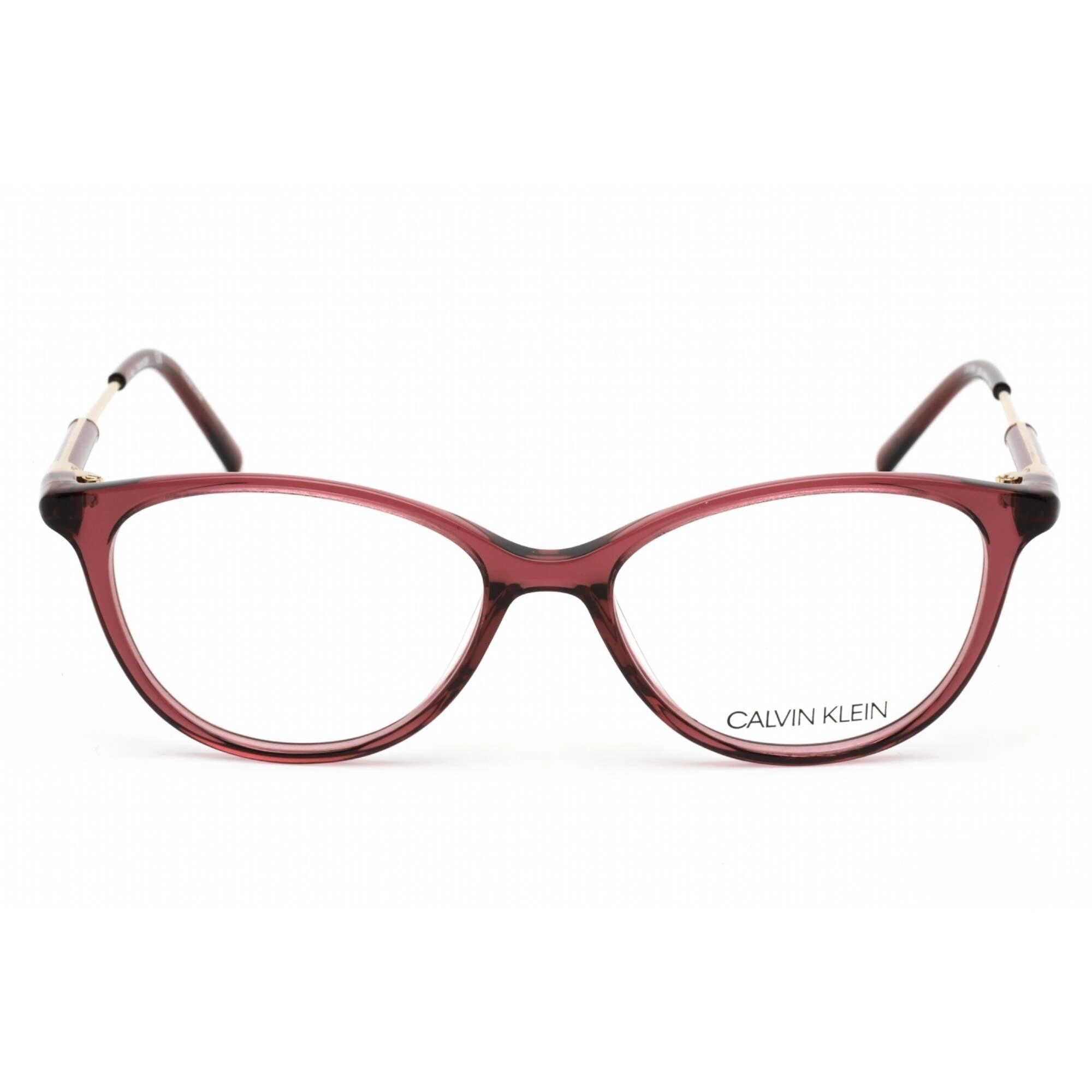 Calvin Klein Women's Eyeglasses - Full Rim Cat Eye Burgundy Acetate Frame | CK5986 609