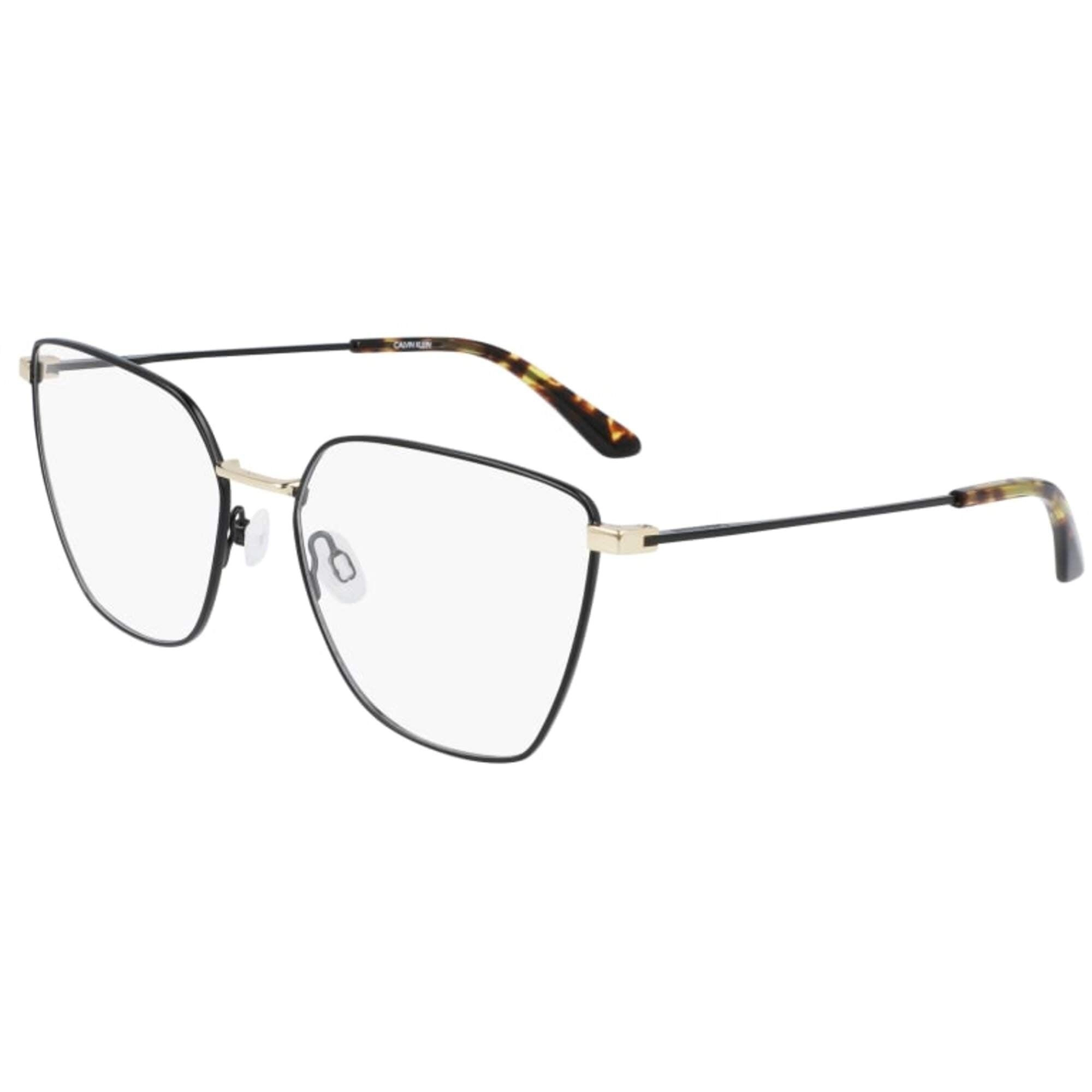 Calvin Klein Women's Eyeglasses - Matt Black Cat Eye Frame | CALVIN KLEIN CK21102 001