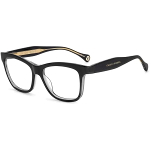 Carolina Herrera Women's Eyeglasses - Black Grey Acetate Cat Eye Frame | CH 0016 008A