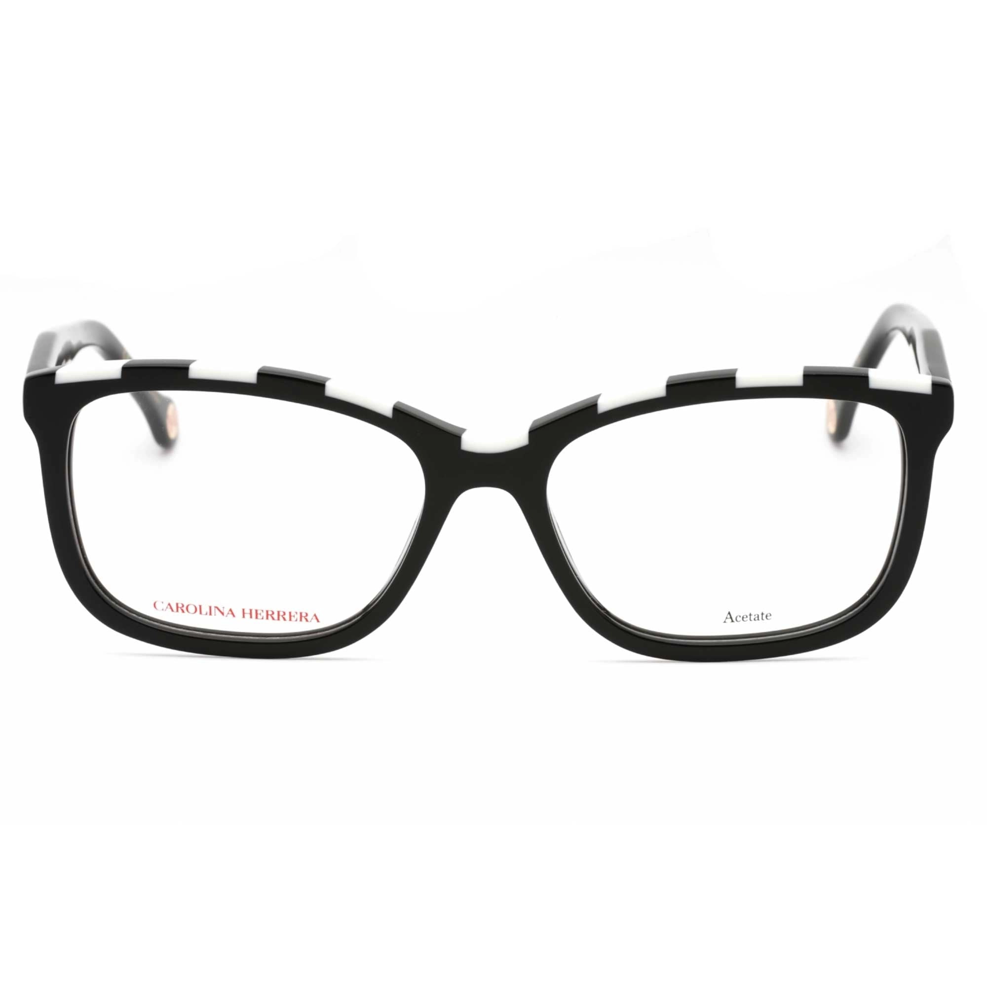 Carolina Herrera Women's Eyeglasses - Black White Plastic Cat Eye | HER 0147 080S 00