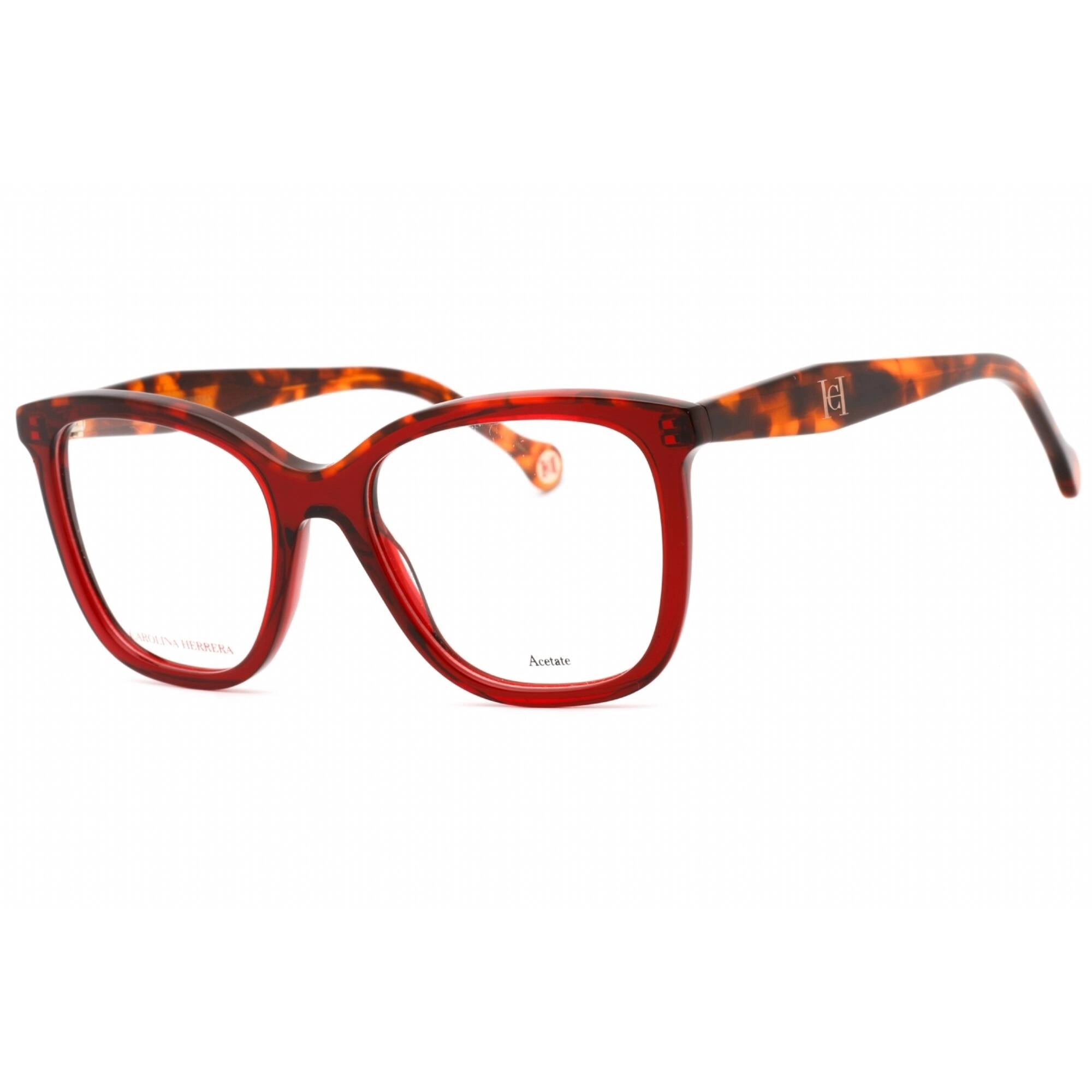 Carolina Herrera Women's Eyeglasses - Burgundy Havana Cat Eye Frame | HER 0146 0YDC
