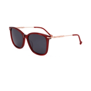 Carolina Herrera Women's Sunglasses - Red Square Frame Grey Lens | HER 0100/G 0C9A
