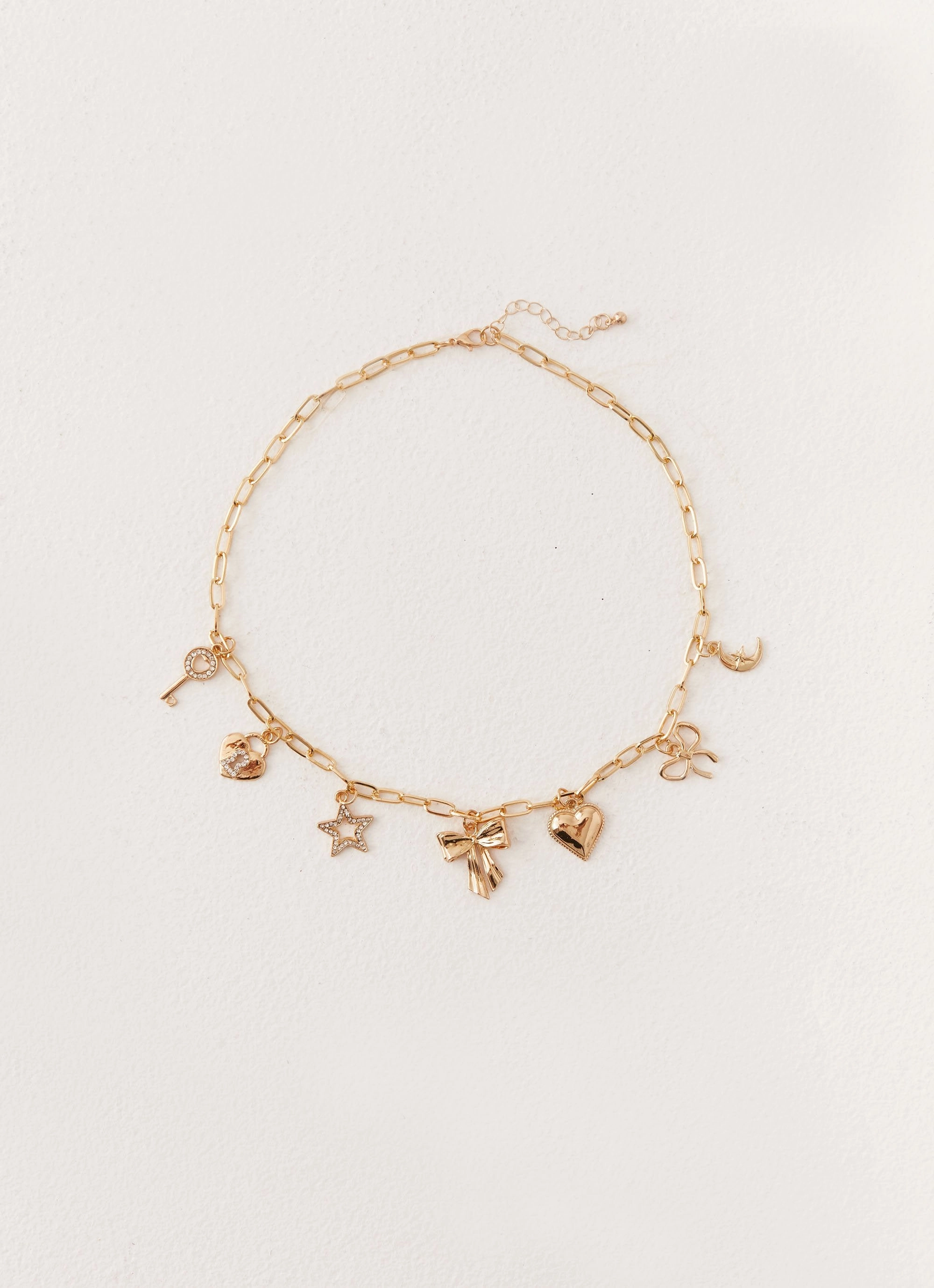 Celia Charm Necklace - Gold