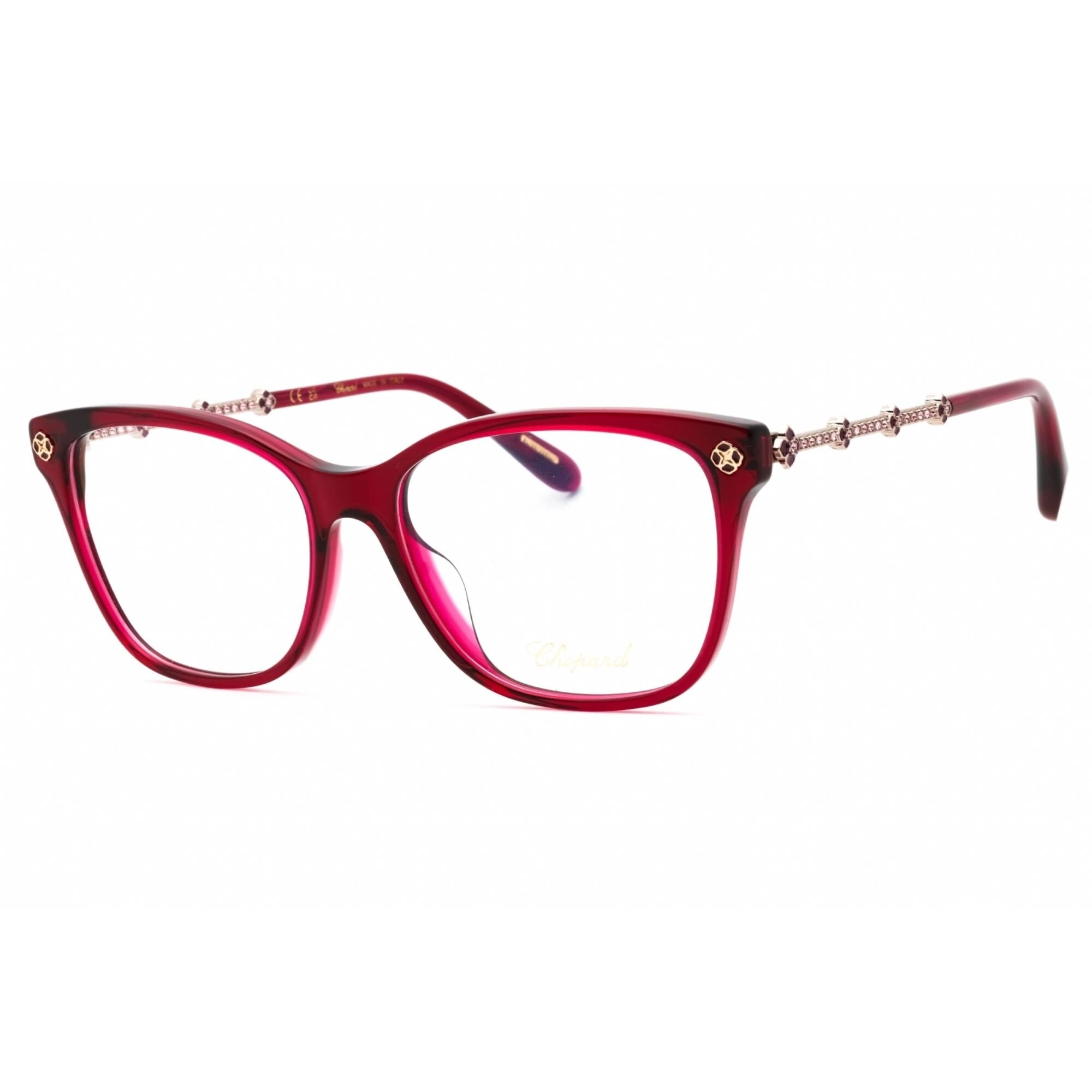 Chopard Women's Eyeglasses - Bordeaux Plastic Full Rim Cat Eye Frame | VCH352S 06R2