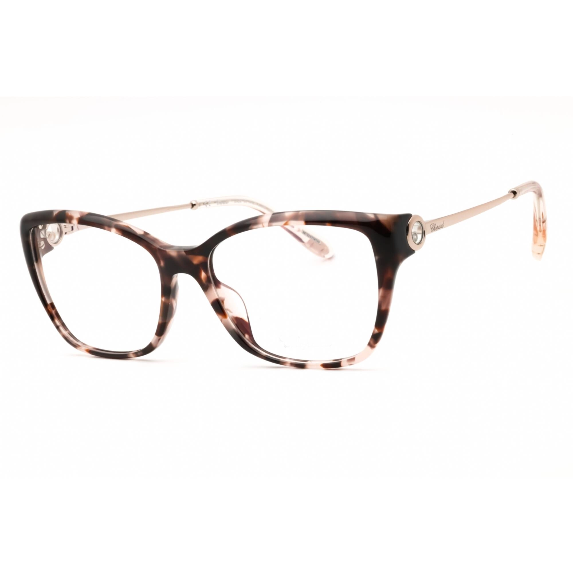 Chopard Women's Eyeglasses - Brown Havana Lilac Acetate Cat Eye Frame | VCH322S 01GQ