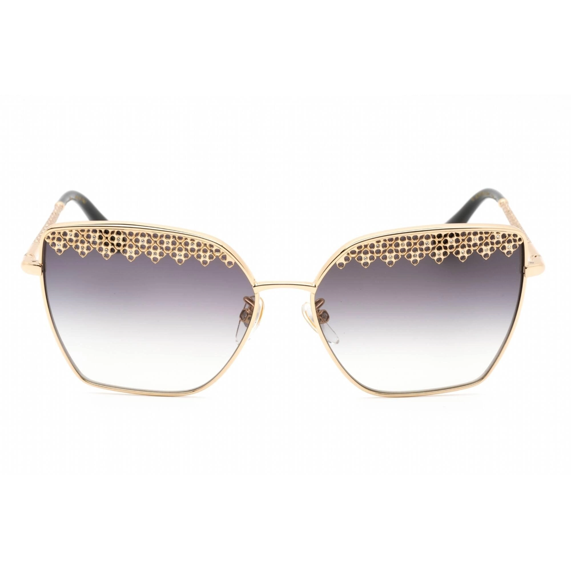 Chopard Women's Sunglasses - Full Rim Shiny Rose Gold Metal Cat Eye | SCHF76S 0300