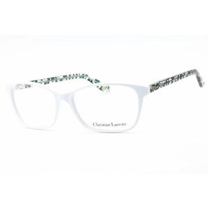 Christian Lacroix Women's Eyeglasses - White/Ivy Plastic Cat Eye Frame | CL1044 805