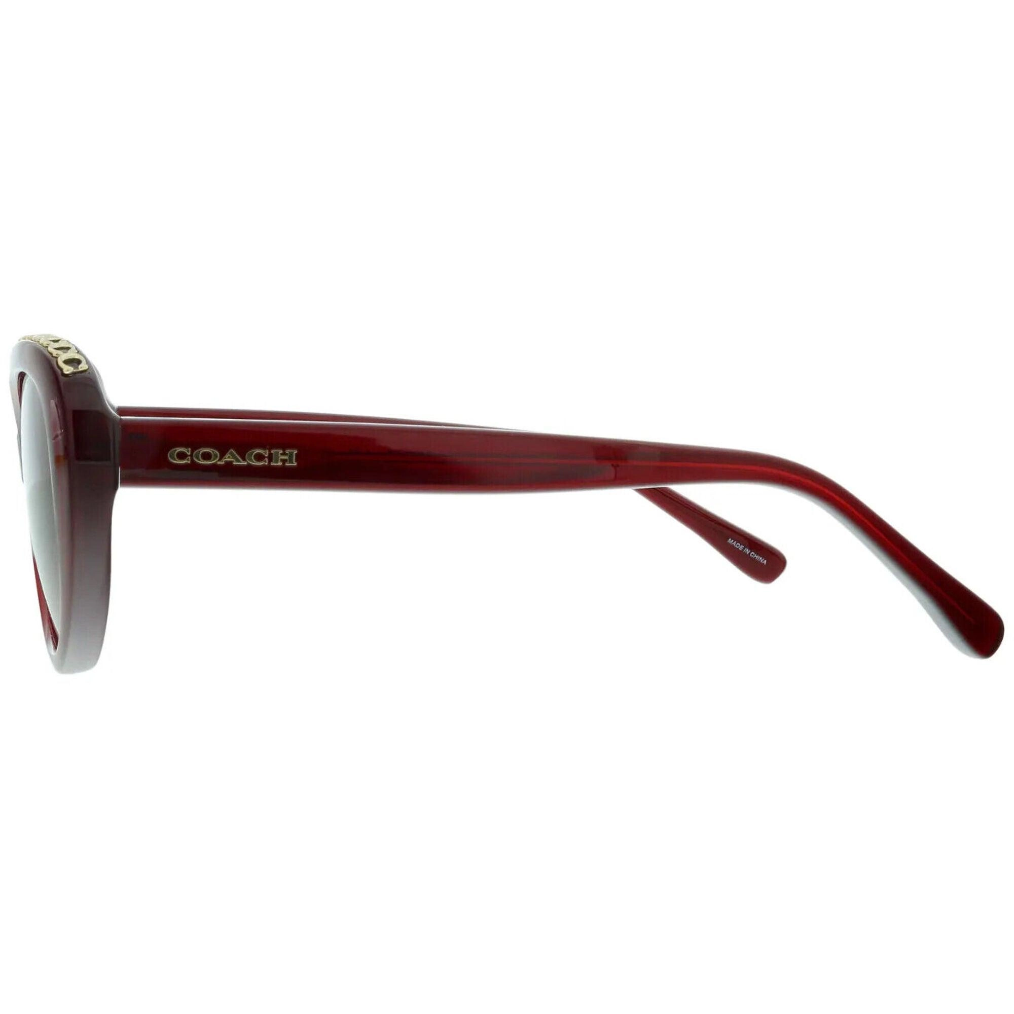 Coach Women's Sunglasses - Burgundy Gradient Lens Cat Eye Frame | 0HC8296U 56158H56