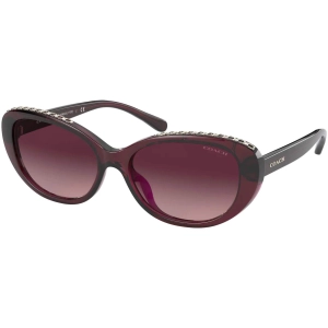 Coach Women's Sunglasses - Burgundy Gradient Lens Cat Eye Frame | 0HC8296U 56158H56