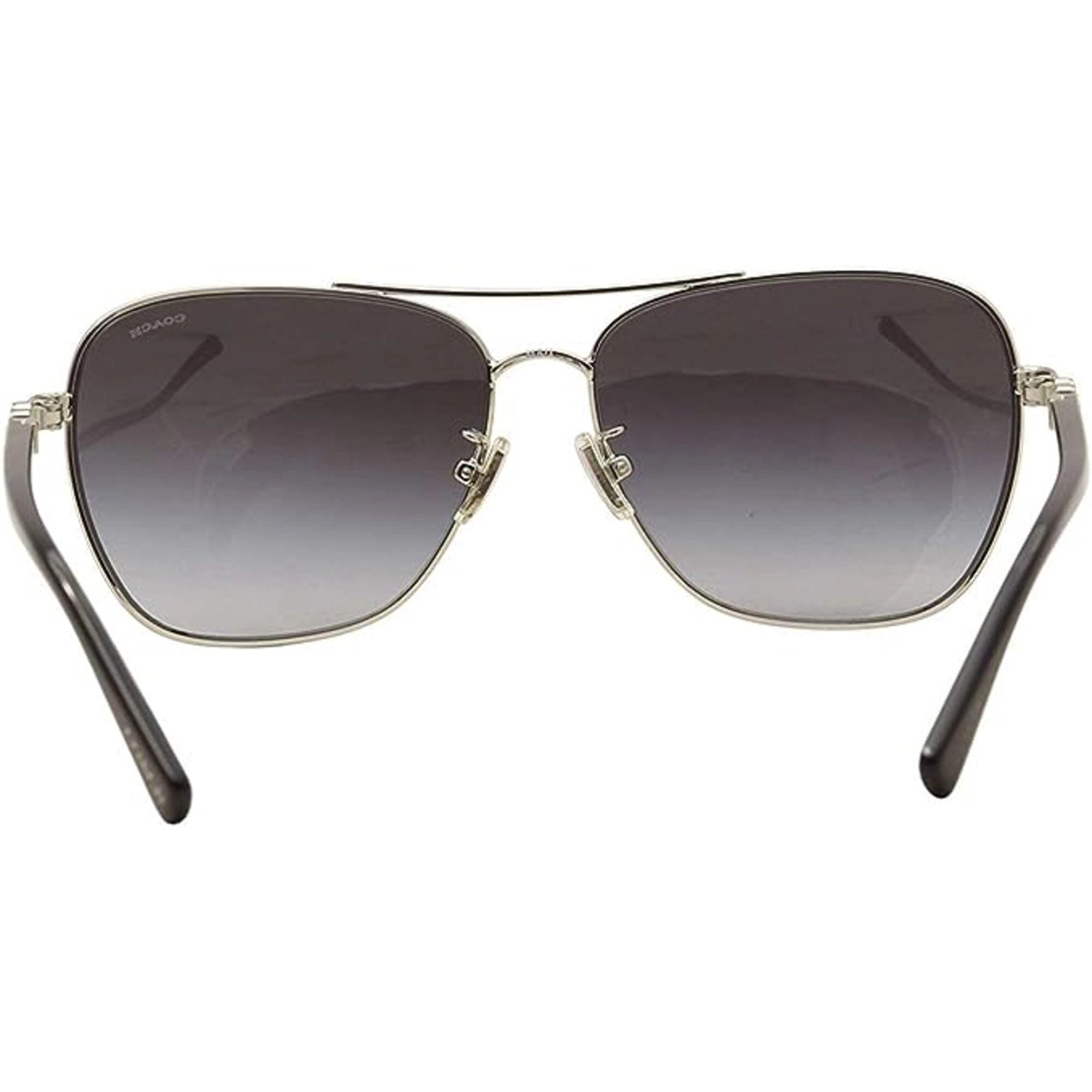 Coach Women's Sunglasses - Full Rim Silver and Black Metal Frame | 0HC7073B 90151159