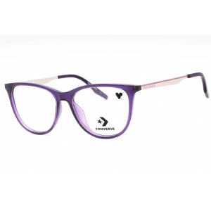 Converse Women's Eyeglasses - Crystal Court Purple Plastic Cat Eye Frame | CV8007 501