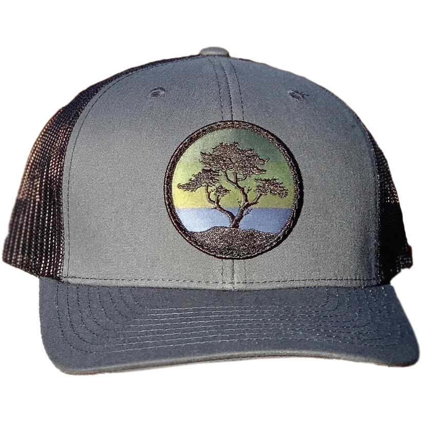 Curved Brim Trucker w/ Blackout Cypress