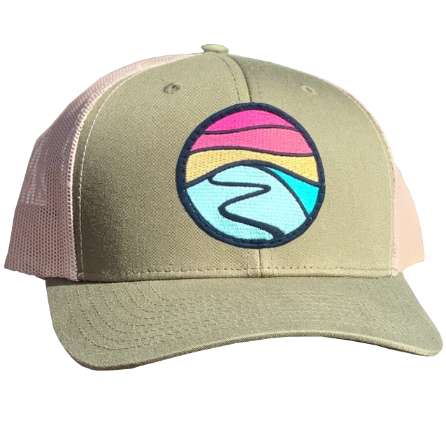 Curved Brim Trucker with Hilltop Patch