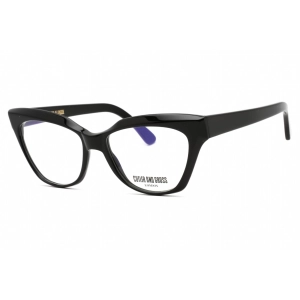 Cutler And Gross Women's Eyeglasses - Black Cat Eye Frame Clear Lens | CG1288 006