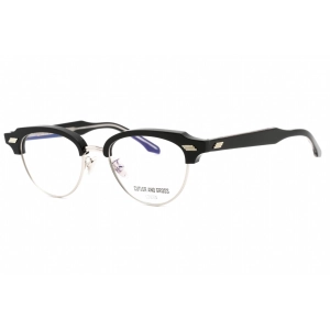 Cutler And Gross Women's Eyeglasses - Black Cat Eye Frame Clear Lens | CG1335 001