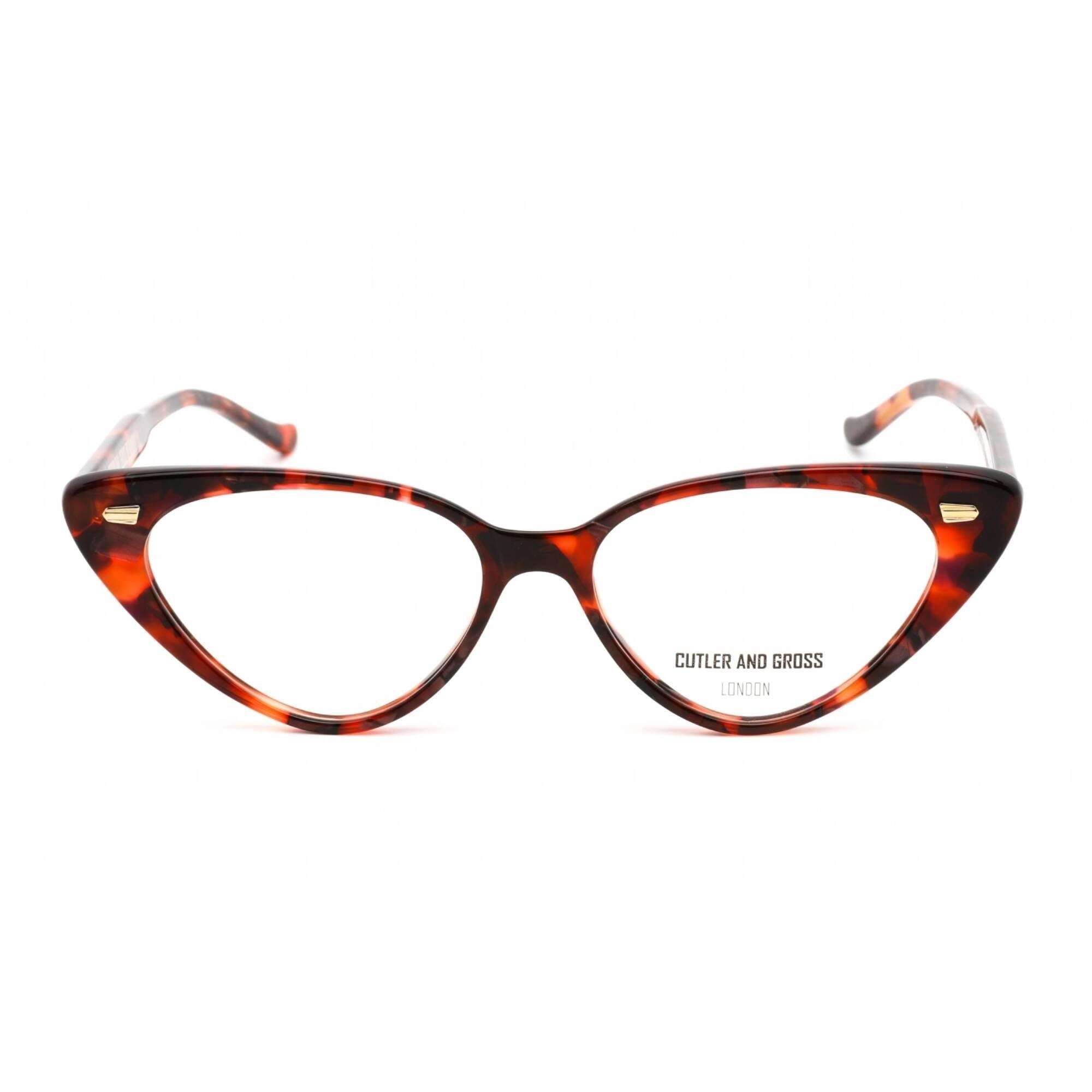 Cutler and Gross Women's Eyeglasses - Cat Eye Tortoiseshell Plastic Frame | CG1322 002