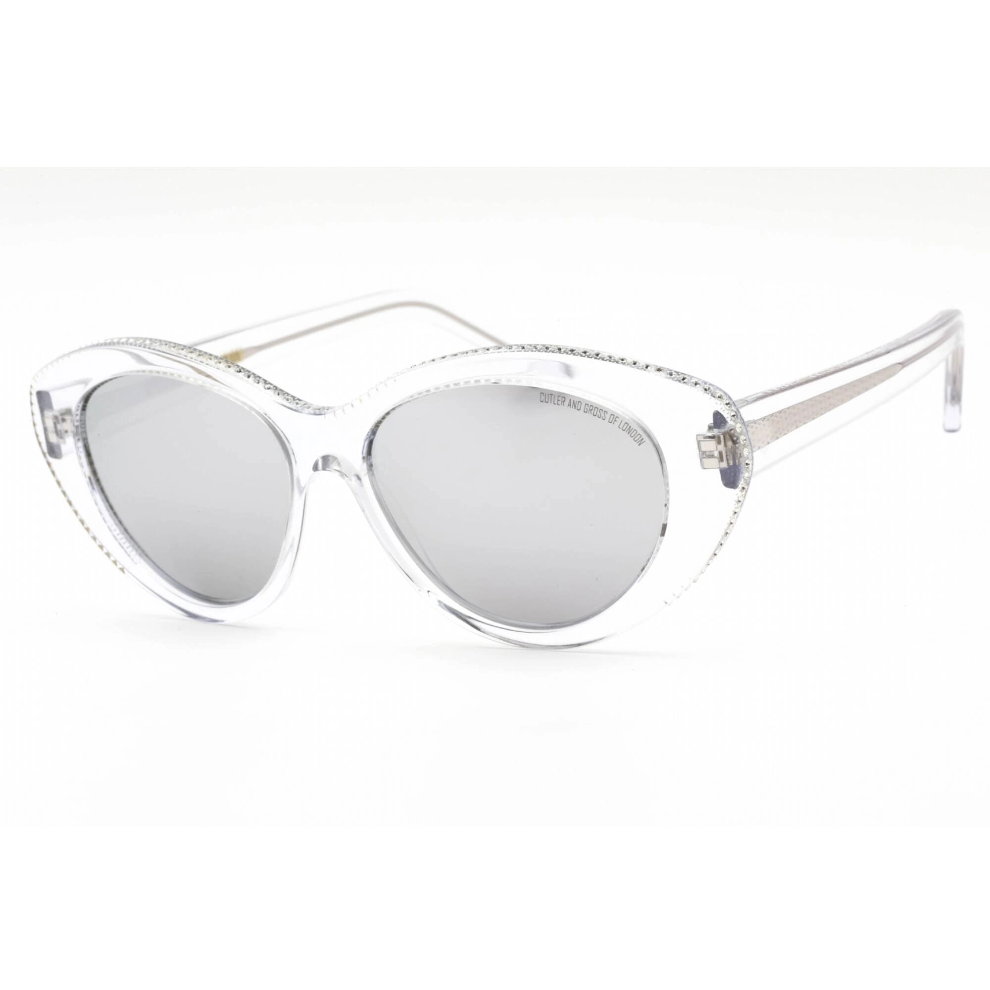 Cutler and Gross Women's Sunglasses - Full Rim Crystal Cat Eye Shape | CG1286S 002