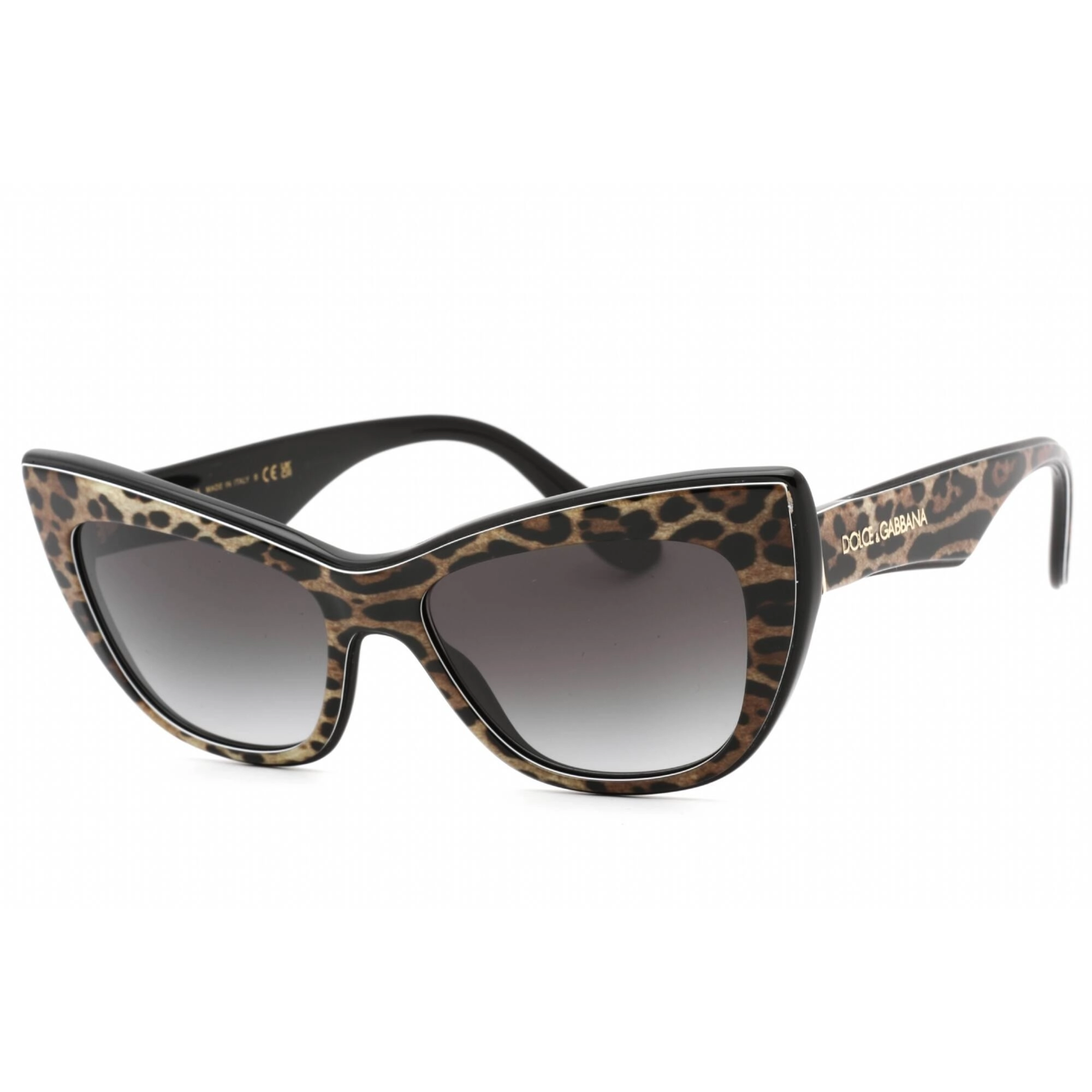 Dolce & Gabbana Women's Sunglasses - Black Leopard Full Rim Cat Eye | 0DG4417 31638G
