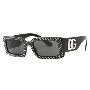 Dolce & Gabbana Women's Sunglasses - Black Rectangular Plastic Frame | 0DG4447B 501/87