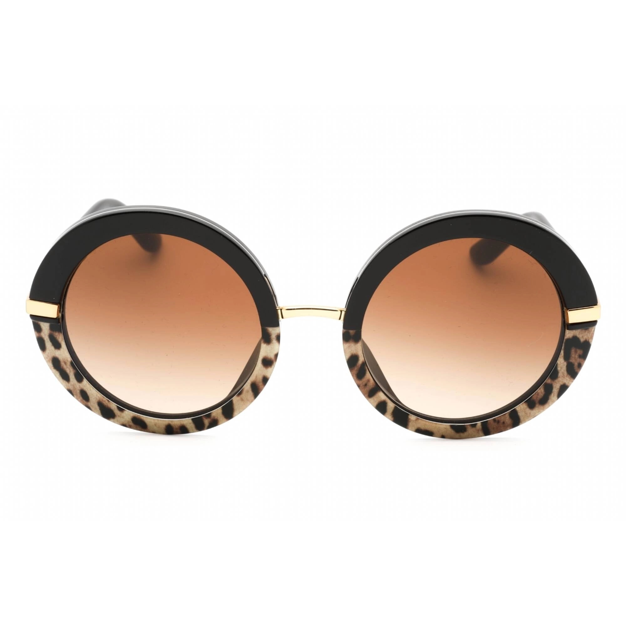 Dolce & Gabbana Women's Sunglasses - Black/Havana Round Full Rim | 0DG4393F 324413