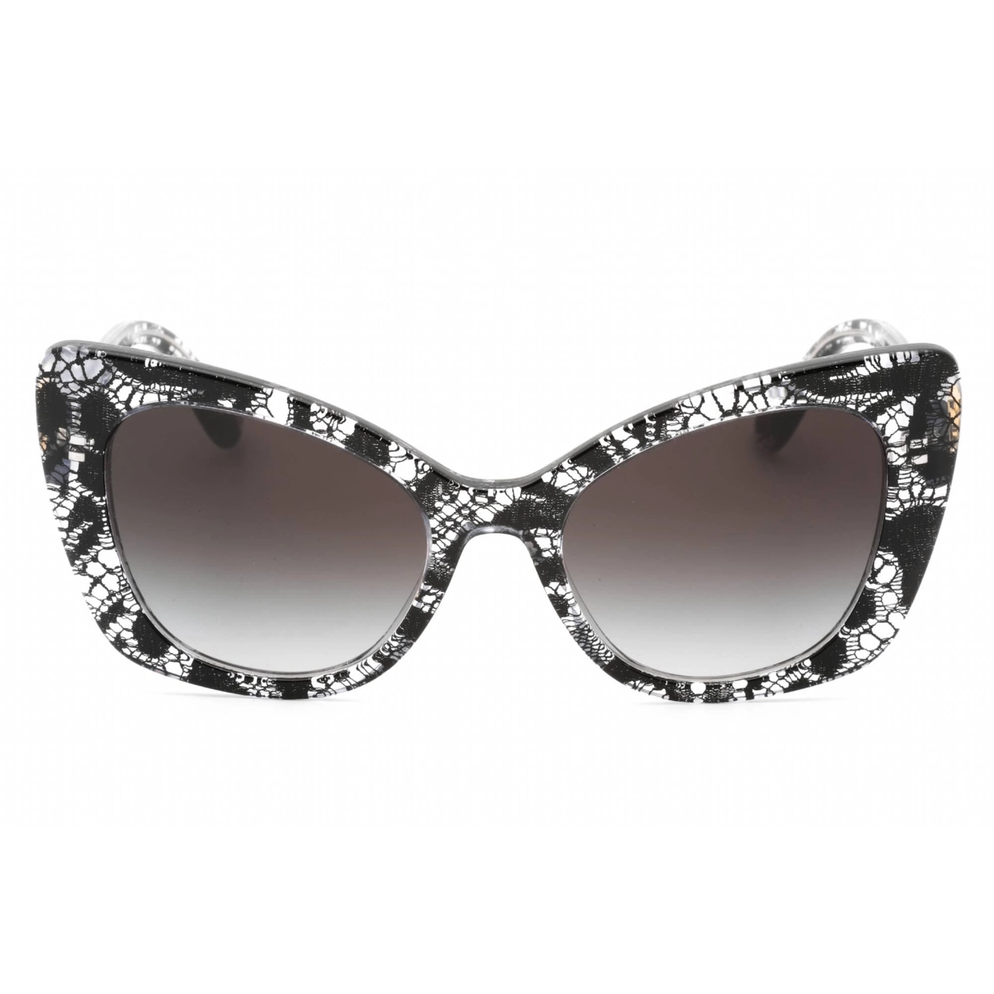 Dolce & Gabbana Women's Sunglasses - Pattern Black Lace Cat Eye Frame | 0Dg4405 32878G